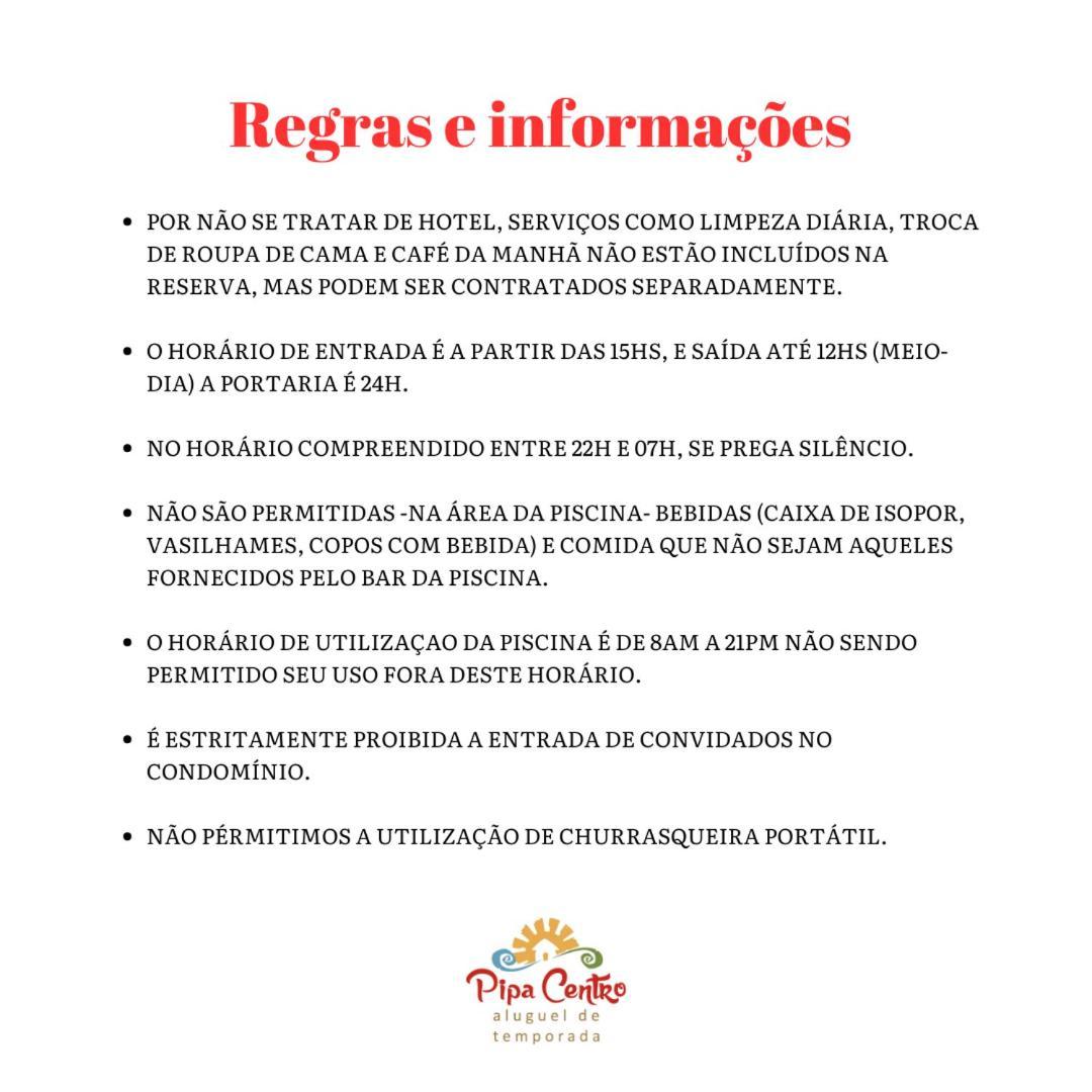 Condominio Solar Pipa - Apartamento Economico, Sem Varanda Praia de Pipa Экстерьер фото